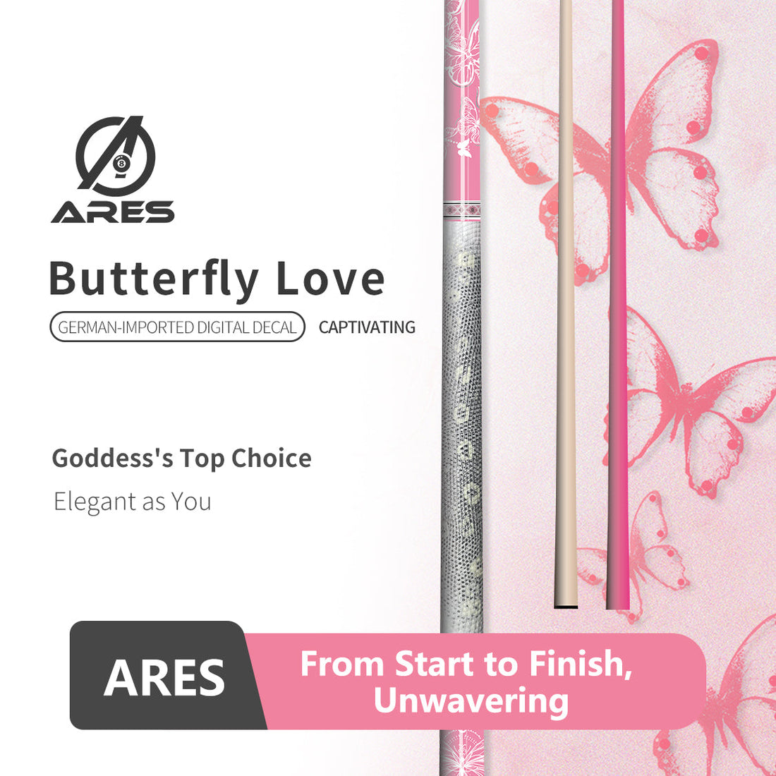 Ultimate Black Friday Steal! ARES CUE Exclusive: Why the "Butterfly Love" LD Shaft Beats Carbon Fiber and is the Black Friday Must-Buy Art Cue?